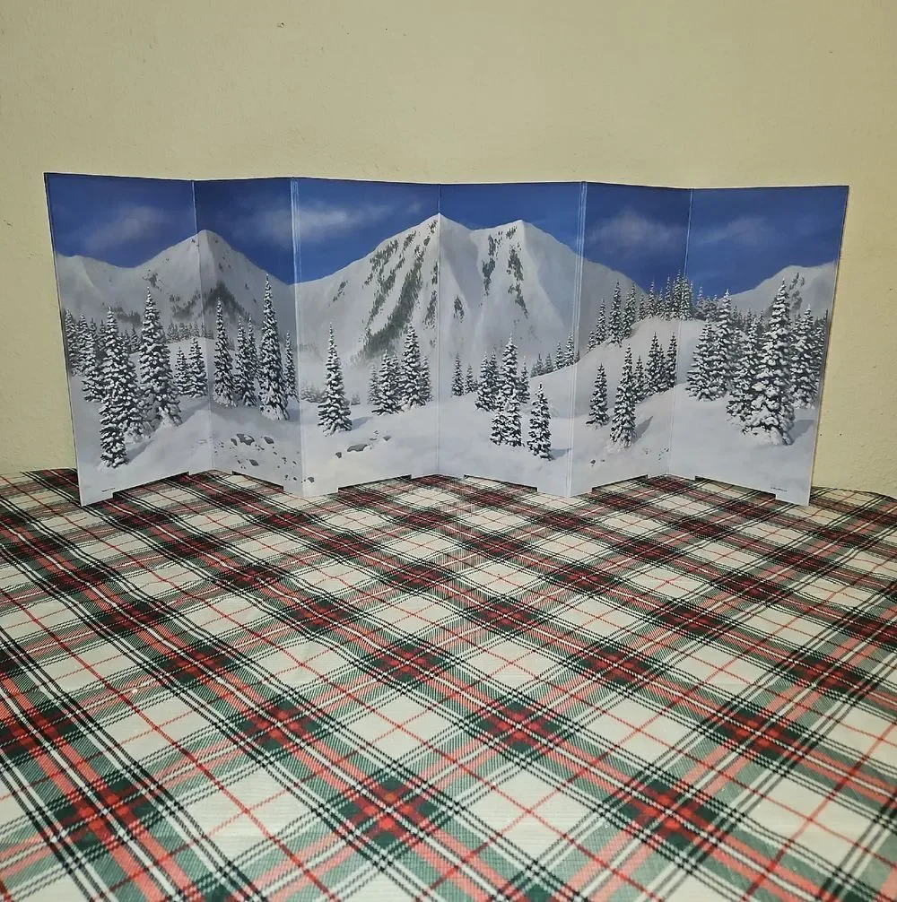 My Village 2 In 1 Christmas & Winter Holiday Village Background Accessories